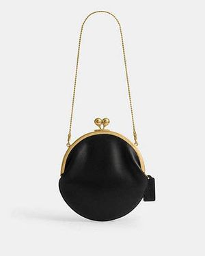 COACH Kisslock Pouch 20 - Black