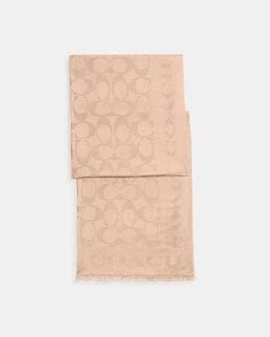 COACH Signature Stole - Black
