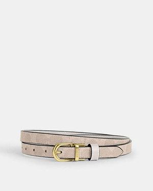COACH Reversible Signature Canvas Leather Belt - Black