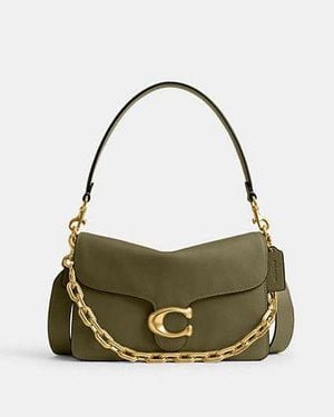 COACH Chain Tabby Shoulder Bag - Black