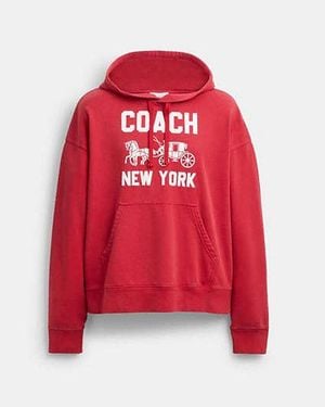 COACH Horse And Carriage Hoodie - Red