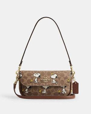COACH X Peanuts Hailey Tasche Mit Umschlag - Schwarz