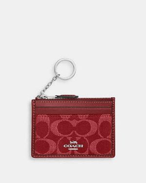 COACH Mini Id Case - Red