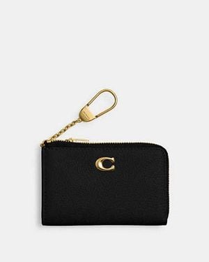 COACH Essential L-Zip Key Case - Black