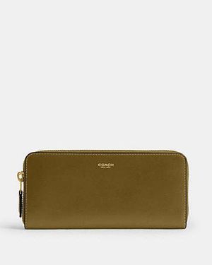 COACH Cartera Acordeón Fina New York Con Cremallera - Verde