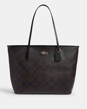 COACH Large City Tote Bag - Black