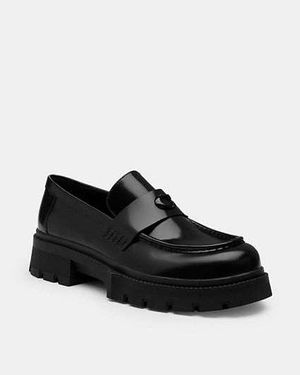 COACH Platform Loafer - Black