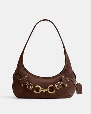 COACH Bolso De Hombro Ergo Con Cinturón En Castaño - Negro