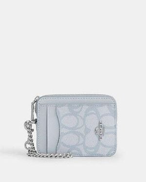 COACH Kartenetui Aus Signature Canvas Mit Skizzen Print - Schwarz