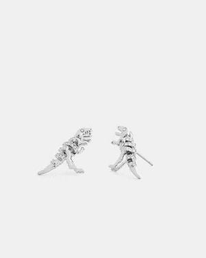 COACH Pavé Skeletal Rexy Ohrstecker Mit Nieten Für Frauen - Schwarz