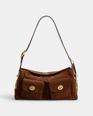 COACH Sac Haversack À Fermeture Turnlock - Noir