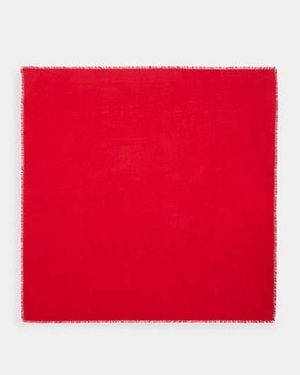 COACH Foulard Carré Surdimensionné Signature En - Rouge