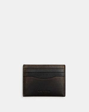 COACH Slim Id Card Case - Black