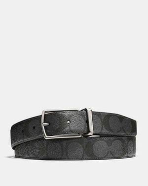 COACH Harness Buckle Cut To Size Reversible Belt, 30 Mm - Black