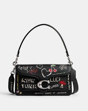 COACH Tabby Shoulder Bag 26 With Sketch Print - Black