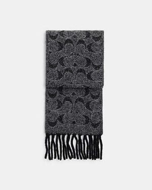 COACH Signature Muffler - Black
