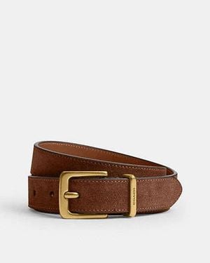 COACH Harness Hasp Buckle Belt, 25Mm - Black