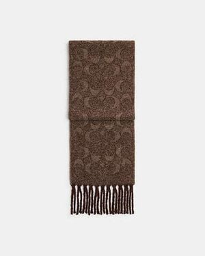 COACH Signature Muffler - Black