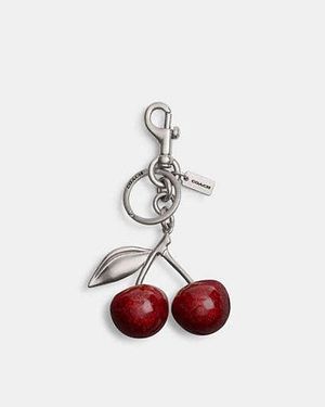 COACH Charm Para Bolso Cherry En Rojo - Negro