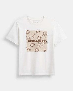 COACH Shell Signature Classic T-Shirt - Black