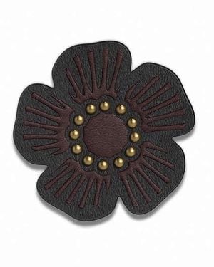 COACH Medium Studded Tea Rose - Black