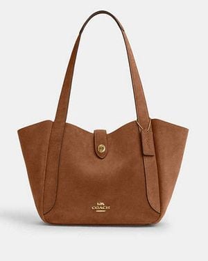 COACH Hadley Turnlock Tote Bag - Black