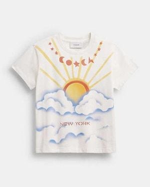COACH Airbrush 90's Fit T-Shirt - Black