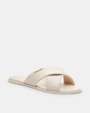 COACH Link Criss Cross Slide - Black