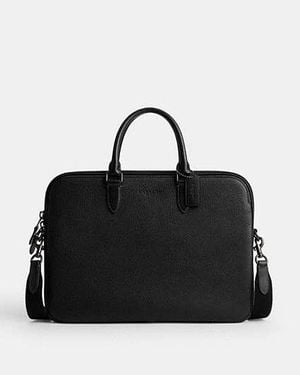 COACH Gotham Slim Briefcase - Black
