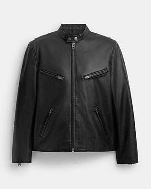 COACH Leather Racer - Black