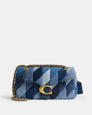 COACH Tabby Shoulder Bag 26 With Repurposed Denim Patchwork Quilting - Blue