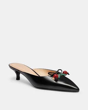 COACH Mule With Cherries - Black