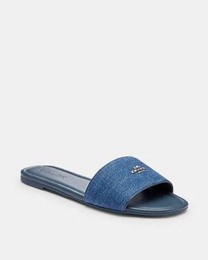 COACH Slide Sandal - Blue
