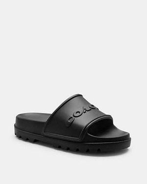 COACH Jesse Rubber Slide Shoes 13 D - Black
