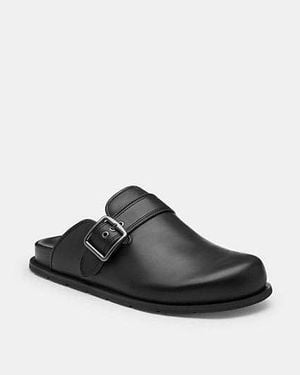 COACH Buckle Clog - Black