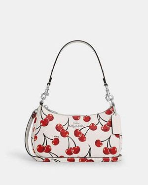COACH Teri Shoulder Bag With Cherry Print - Multicolour