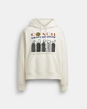 COACH Relaxed Collage Hoodie - Black