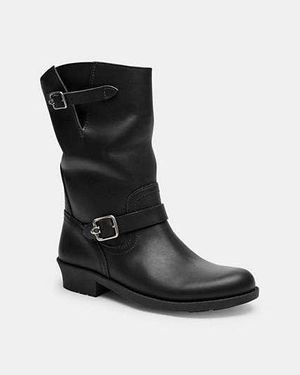 COACH Dawn Moto Bootie - Black