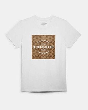 COACH Signature T Shirt - White