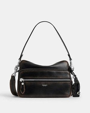 COACH Dakota Crossbody Bag In Loved Leather - Black