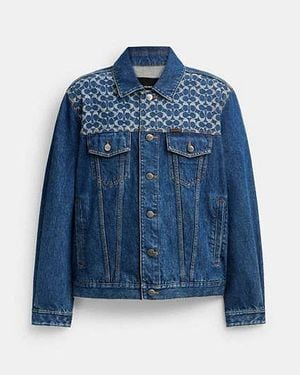 COACH Denim Trucker Jacket - Blue