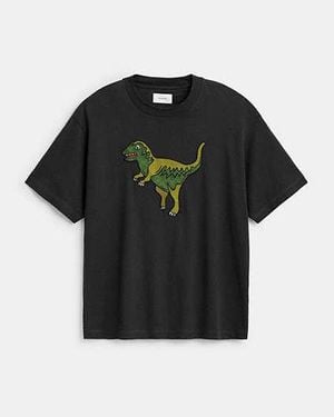 COACH Rexy Relaxed Fit T-Shirt - Black