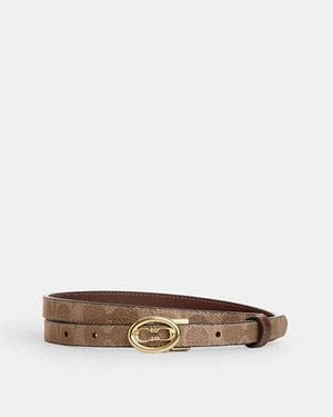 COACH Signature Buckle Cut-To-Size Belt, 18Mm - Black