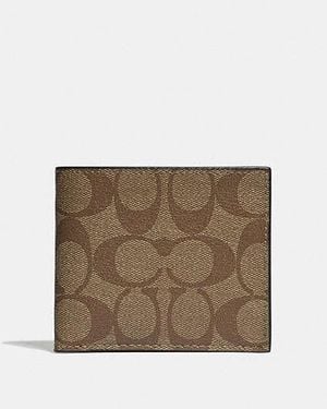 COACH Id Billfold Wallet In Signature Canvas - White