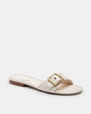 COACH Margot Flat Sandal - Black