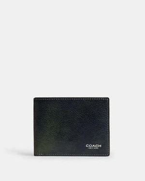COACH Portefeuille Slim Billfold Pour Hommes - Noir