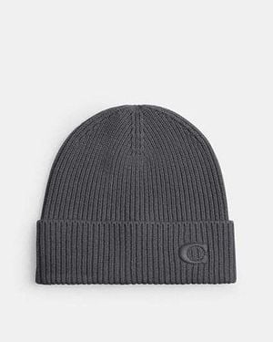 COACH Knit Beanie - Black