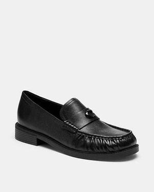 COACH Soft Loafer Shoes - Black