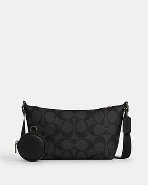 COACH Small Finn Crossbody Bag With Pouch - Black