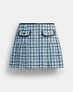 COACH Turnlock Tweed Skirt - Black